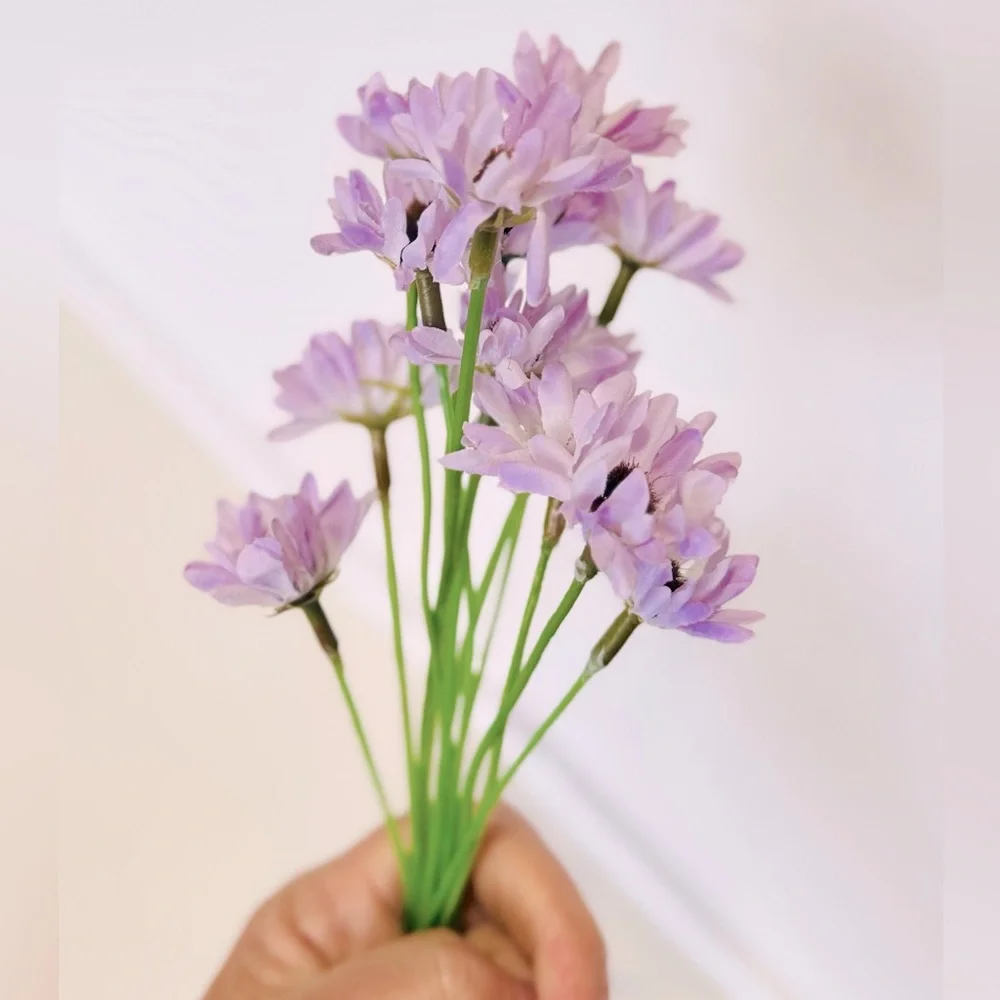 LIFELIKE Purple Daisy Flower Picks Floral Daisies Home Decor Arrangement Wreath